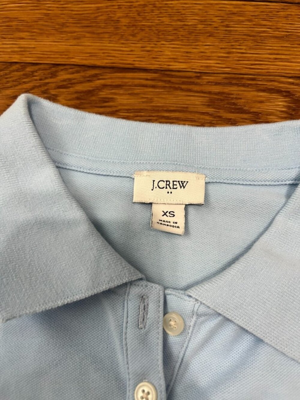 J Crew Sleeveless Polo Shirt Women's Size XS Light Blue Preppy Golf - Picture 2 of 4